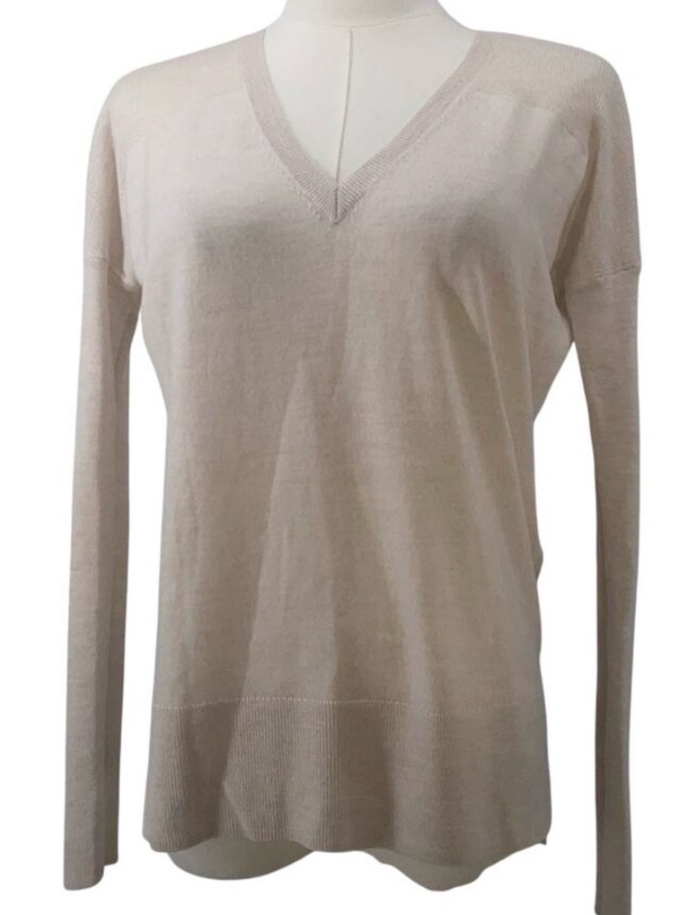 All Saints Uma Jumper  Lightweight wool v-neck layering S AllSaints